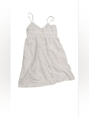 Loup Charmant Buttoned Spaghetti Strap Mini V Neck Dress